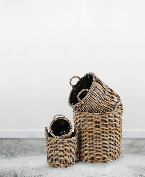 Basket Rattan Grey 04