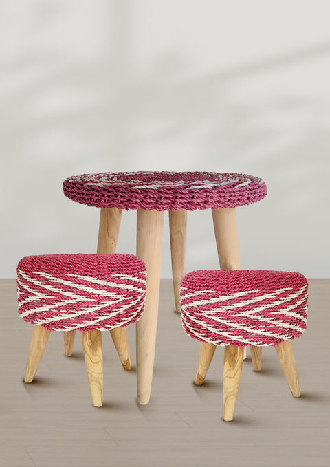 Pinky Set Table & Stool