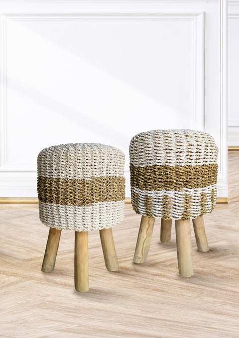 Seagrass Woven Stool 02